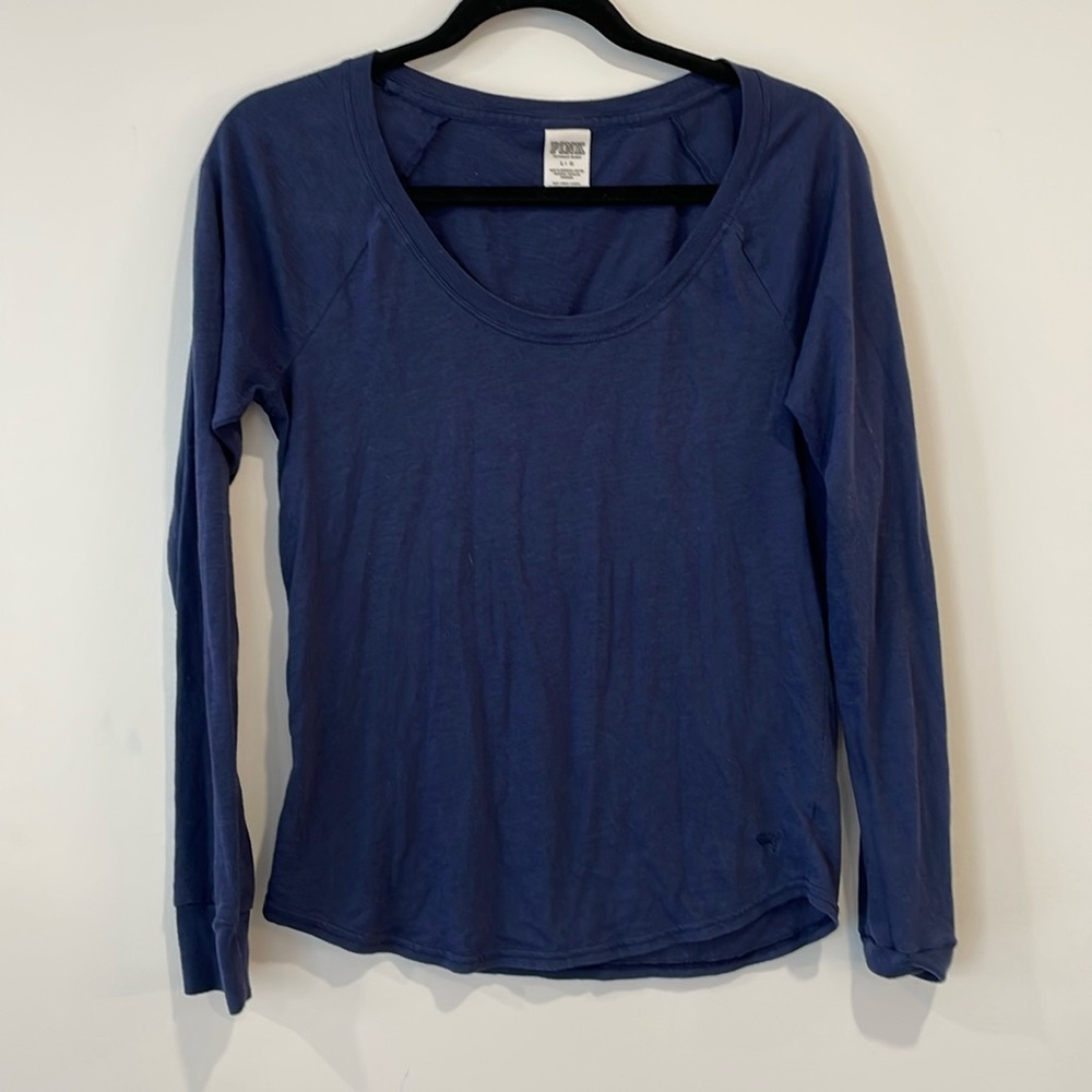PINK Victoria's Secret Indigo Long Sleeve Top